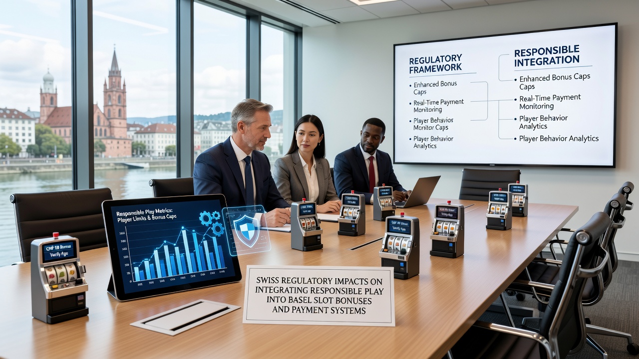 Basel payment terminal interface integrated with responsible gaming alerts and Swiss regulatory compliance indicators